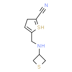 ChemSpider 2D Image | 5-[(thietan-3-ylamino)methyl]-3H-thiophene-2-carbonitrile | C9H11N2S2