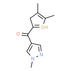 ChemSpider 2D Image | (4,5-dimethyl-3H-thiophen-2-yl)-(1-methylpyrazol-4-yl)methanone | C11H13N2OS