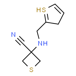 ChemSpider 2D Image | 3-(3H-thiophen-2-ylmethylamino)thietane-3-carbonitrile | C9H11N2S2