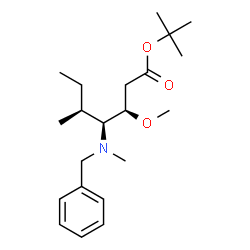 ChemSpider 2D Image | 2-Methyl-2-propanyl (3R,4S,5S)-4-[benzyl(methyl)amino]-3-methoxy-5-methylheptanoate | C21H35NO3