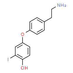ChemSpider 2D Image | 4-[4-(2-Aminoethyl)phenoxy]-2-iodophenol | C14H14INO2