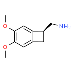 ChemSpider 2D Image | (1S)-4,5-Dimethoxy-1-(aminomethyl)benzocyclobutane | C11H15NO2