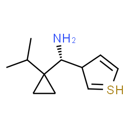 ChemSpider 2D Image | (R)-(1-isopropylcyclopropyl)-(3H-thiophen-3-yl)methanamine | C11H18NS
