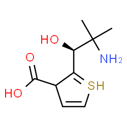 ChemSpider 2D Image | 2-[(1S)-2-amino-1-hydroxy-2-methyl-propyl]-3H-thiophene-3-carboxylic acid | C9H14NO3S