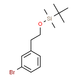 ChemSpider 2D Image | (3-Bromophenethoxy)(tert-butyl)dimethylsilane | C14H23BrOSi