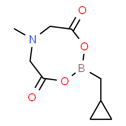 ChemSpider 2D Image | 2-(Cyclopropylmethyl)-6-methyl-1,3,6,2-dioxazaborocane-4,8-dione | C9H14BNO4