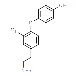 ChemSpider 2D Image | 4-[4-(2-Aminoethyl)-2-(~125~I)iodophenoxy]phenol | C14H14125INO2