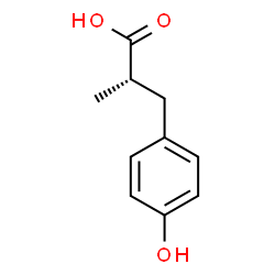 ChemSpider 2D Image | (2S)-3-(4-Hydroxyphenyl)-2-methylpropanoic acid | C10H12O3