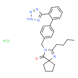 ChemSpider 2D Image | IRBESARTAN HYDROCHLORIDE | C25H29ClN6O