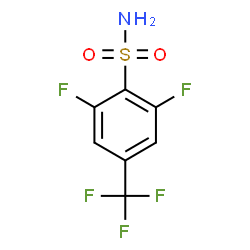 ChemSpider 2D Image | 2,6-Difluoro-4-(trifluoromethyl)benzenesulfonamide | C7H4F5NO2S
