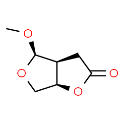 ChemSpider 2D Image | (3aS,4R,6aR)-4-Methoxytetrahydrofuro[3,4-b]furan-2(3H)-one | C7H10O4