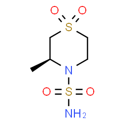 ChemSpider 2D Image | (3S)-3-Methyl-4-thiomorpholinesulfonamide 1,1-dioxide | C5H12N2O4S2