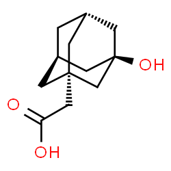 ChemSpider 2D Image | [(1s,3r,5R,7S)-3-Hydroxyadamantan-1-yl]acetic acid | C12H18O3
