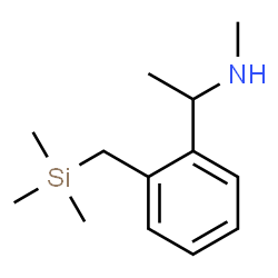 ChemSpider 2D Image | N-Methyl-1-{2-[(trimethylsilyl)methyl]phenyl}ethanamine | C13H23NSi