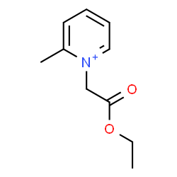 ChemSpider 2D Image | 1-(2-Ethoxy-2-oxoethyl)-2-methylpyridinium | C10H14NO2