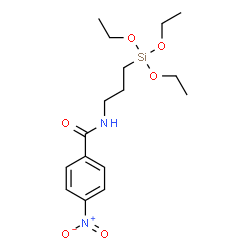 ChemSpider 2D Image | 4-Nitro-N-[3-(triethoxysilyl)propyl]benzamide | C16H26N2O6Si