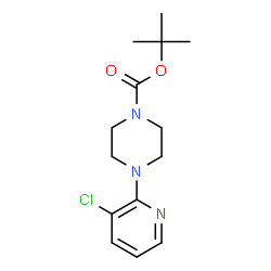 ChemSpider 2D Image | tert-butyl 4-(3-chloropyridin-2-yl)piperazine-1-carboxylate | C14H20ClN3O2