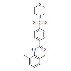 ChemSpider 2D Image | N-(2,6-Dimethylphenyl)-4-(4-morpholinylsulfonyl)benzamide | C19H22N2O4S