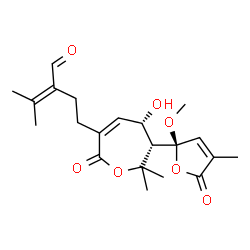 ChemSpider 2D Image | caucanolide C | C21H28O7