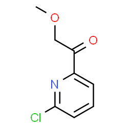 ChemSpider 2D Image | 1-(6-Chloro-2-pyridinyl)-2-methoxyethanone | C8H8ClNO2