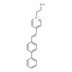 ChemSpider 2D Image | 1-(2-Aminoethyl)-4-[(E)-2-(4-biphenylyl)vinyl]pyridinium | C21H21N2