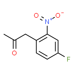ChemSpider 2D Image | 1-(4-Fluoro-2-nitrophenyl)acetone | C9H8FNO3