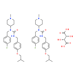 ChemSpider 2D Image | Pimavanserin tartrate | C54H74F2N6O10