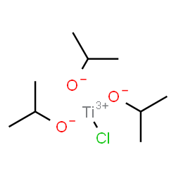 ChemSpider 2D Image | Chlorotitanium(3+) tri(2-propanolate) | C9H21ClO3Ti