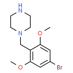 ChemSpider 2D Image | 1-(4-Bromo-2,6-dimethoxybenzyl)piperazine | C13H19BrN2O2