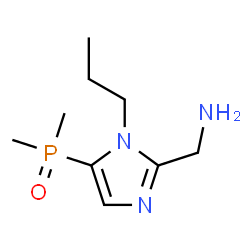 ChemSpider 2D Image | 1-[5-(Dimethylphosphoryl)-1-propyl-1H-imidazol-2-yl]methanamine | C9H18N3OP
