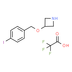 ChemSpider 2D Image | 3-[(4-Iodobenzyl)oxy]azetidine trifluoroacetate (1:1) | C12H13F3INO3