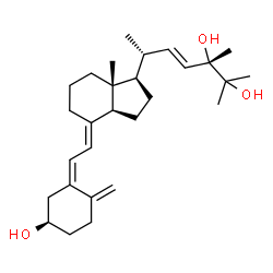 ChemSpider 2D Image | (3R,5Z,7E,22E,24S)-9,10-Secoergosta-5,7,10,22-tetraene-3,24,25-triol | C28H44O3