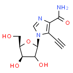 ChemSpider 2D Image | 5-Ethynyl-1-[(2xi)-beta-D-threo-pentofuranosyl]-1H-imidazole-4-carboxamide | C11H13N3O5