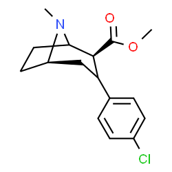 ChemSpider 2D Image | methyl (1R,4S)-3-(4-chlorophenyl)-8-methyl-8-azabicyclo[3.2.1]octane-4-carboxylate | C16H20ClNO2