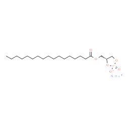ChemSpider 2D Image | Ammonium (4R)-4-[(heptadecanoyloxy)methyl]-1,3,2-dioxaphospholan-2-olate 2-oxide | C20H42NO6P