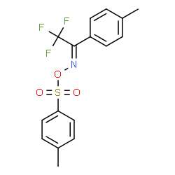 ChemSpider 2D Image | (1Z)-2,2,2-Trifluoro-1-(4-methylphenyl)-N-{[(4-methylphenyl)sulfonyl]oxy}ethanimine | C16H14F3NO3S