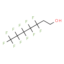 ChemSpider 2D Image | 3,3,4,4,5,5,6,6,7,7,7-Undecafluoro-1-heptanol | C7H5F11O