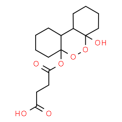 ChemSpider 2D Image | 4-[(6a-Hydroxydecahydrodibenzo[c,e][1,2]dioxin-4a(2H)-yl)oxy]-4-oxobutanoic acid | C16H24O7