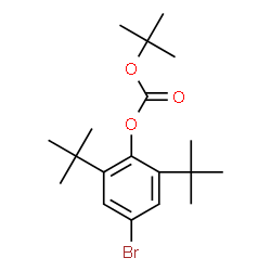 ChemSpider 2D Image | 4-Bromo-2,6-bis(2-methyl-2-propanyl)phenyl 2-methyl-2-propanyl carbonate | C19H29BrO3