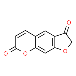 ChemSpider 2D Image | 7H-Furo[3,2-g]chromene-3,7(2H)-dione | C11H6O4