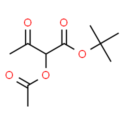 ChemSpider 2D Image | 2-Methyl-2-propanyl 2-acetoxy-3-oxobutanoate | C10H16O5