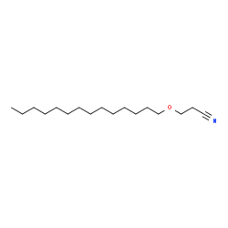 ChemSpider 2D Image | 3-(Tetradecyloxy)propanenitrile | C17H33NO