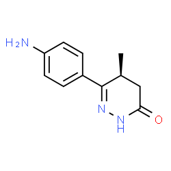 ChemSpider 2D Image | (5S)-6-(4-Aminophenyl)-5-methyl-4,5-dihydro-3(2H)-pyridazinone | C11H13N3O