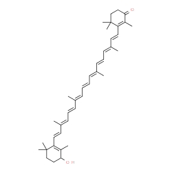 ChemSpider 2D Image | 4-Keto-4'-hydroxy-beta-carotene | C40H54O2