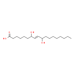 ChemSpider 2D Image | (8E)-7,10-Dihydroxy-8-octadecenoic acid | C18H34O4