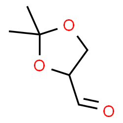 ChemSpider 2D Image | 2,2-Dimethyl-1,3-dioxolane-4-carbaldehyde | C6H10O3