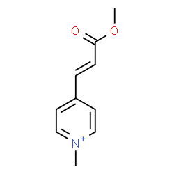 ChemSpider 2D Image | 4-[(1E)-3-Methoxy-3-oxo-1-propen-1-yl]-1-methylpyridinium | C10H12NO2