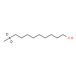 ChemSpider 2D Image | 1-(10,10-~2~H_2_)Undecanol | C11H22D2O
