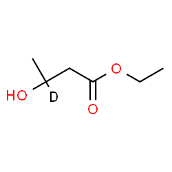 ChemSpider 2D Image | Ethyl 3-hydroxy(3-~2~H)butanoate | C6H11DO3