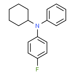 ChemSpider 2D Image | N-Cyclohexyl-4-fluoro-N-phenylaniline | C18H20FN